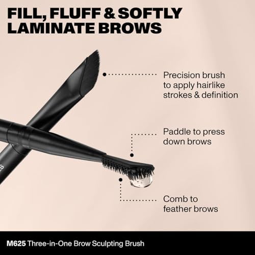 Morphe M625 3-in-1 Brow Sculpting Brush for Natural & Laminated Brows