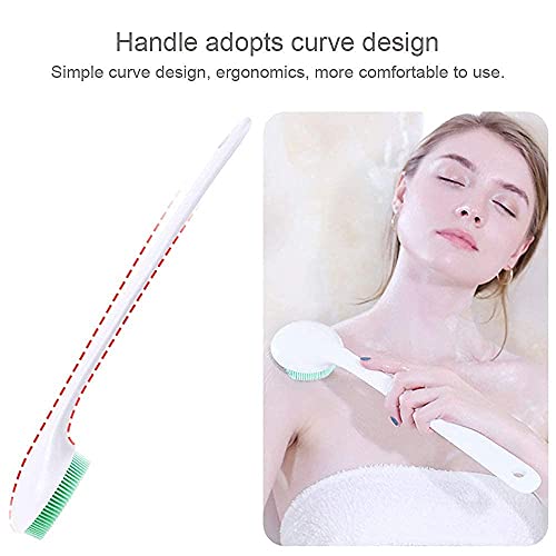 V-TOP 2 Pack Shower Tub Stopper & Silicone Back Scrubber with Long Handle