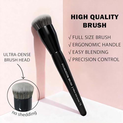 GlintMagic Foundation Brush - Streak-Free Finish for All Skin Types