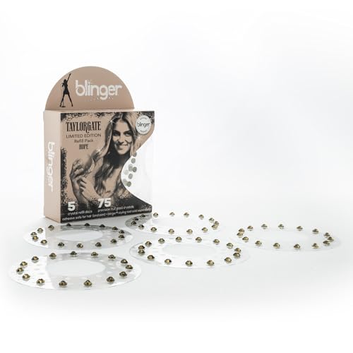 Blinger® Smokey Topaz Refill Pack - 75 Precision-Cut Glass Crystals