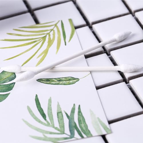 NGQIOHUA Double Pointed Cotton Buds - 300pcs Precision Swabs