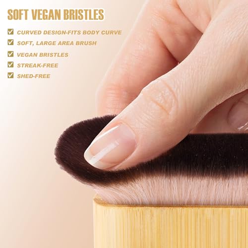Self Tanner Brush Body Tanning for Tan Makeup Kabuki Back Applicator