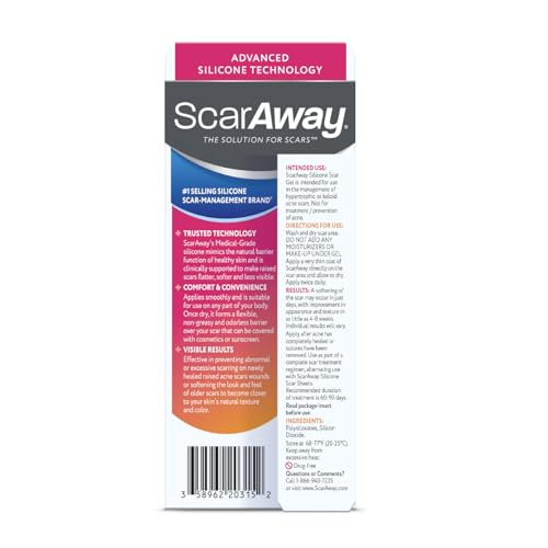 ScarAway Acne Scar Gel - Medical-Grade Silicone Treatment, 15g