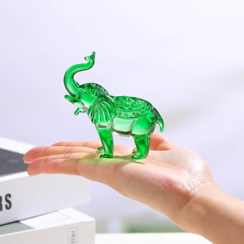 Crystal Elephant Figurine - K9 Glass Home Decor Statue