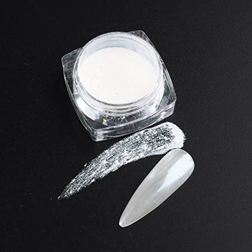 Aurora Chrome Nail Powder Set - 6 Colors Iridescent Glitter