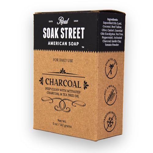 Activated Charcoal & Tea Tree Oil Soap – 3 Pack Natural Bar