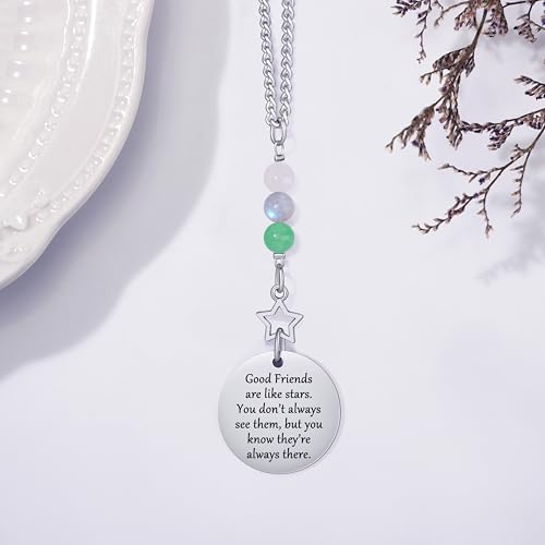 Crystal Rear View Mirror Charm for Best Friend Gifts