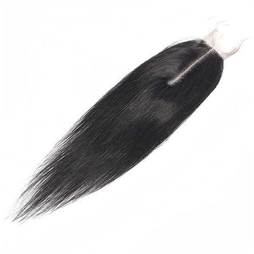 8 Inch Brazilian Straight Hair 2x6 HD Lace Closure Deep Middle Part Remy Human Hair