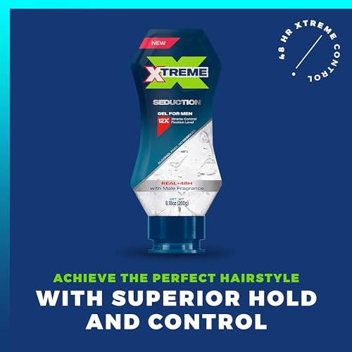 Xtreme Gel Seduction Hair Gel for Men, 3-Pack, 9.17 Oz Each