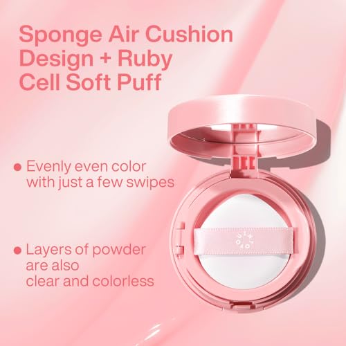 INTO YOU Sunlit Peach Cream Blush Cushion for Cheeks & Eyes, Dewy Finish, Long-Lasting, Buildable Face Makeup CB04