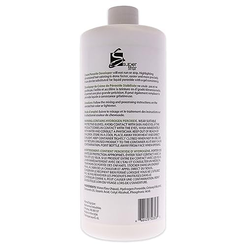 Super Star Stabilized Cream Peroxide Developer 30V HC, 32 oz