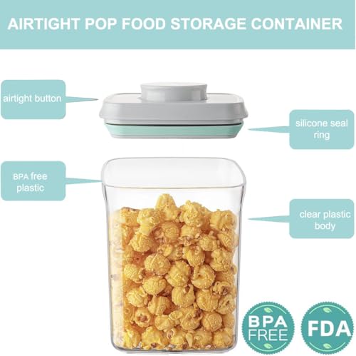 Airtight Food Storage Container with Pop-Up Lid - 0.52qt