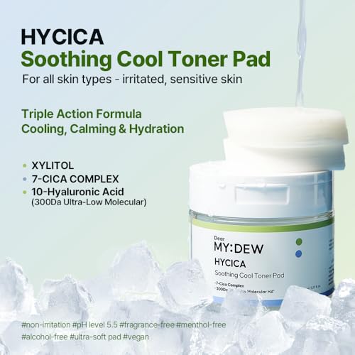 DearMYDEW HYCICA Soothing Toner Pads - Cooling Centella & Hyaluronic
