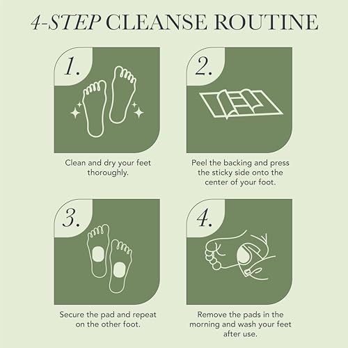 Ballotte Deep Cleansing Foot Pads with Bamboo Vinegar - 10 Count