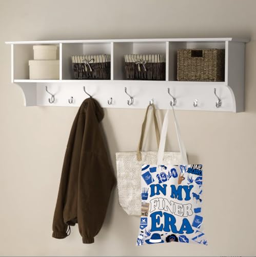 Royal Blue & White Sorority Life Canvas Tote Bag