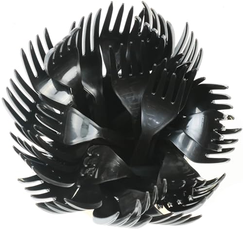 Heavy Weight Disposable Plastic Forks - 125 Count, BPA Free