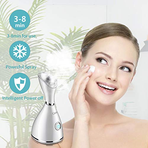 Nano Ionic Facial Steamer with Skin Care Kit - Warm Mist Pore Moisturizer