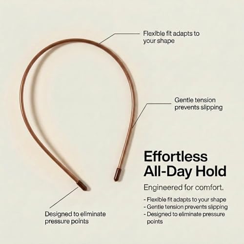 L. Erickson Twiggy Tortoise Headband - Lightweight & Comfortable Hair Accessory