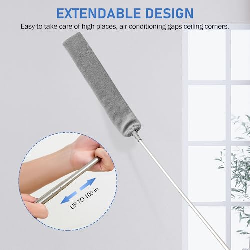 SetSail Extendable Duster with Bendable Microfiber Head - 100 Inch