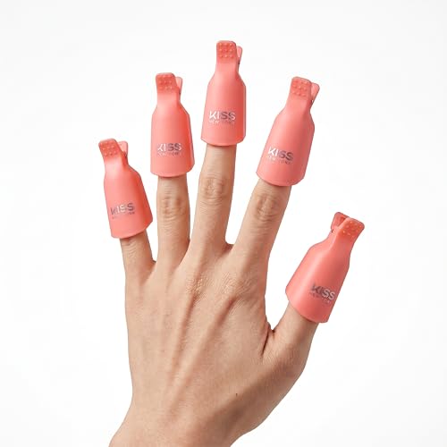 KISS New York Soak Off Clips for Easy Gel Polish Removal - 5 Count