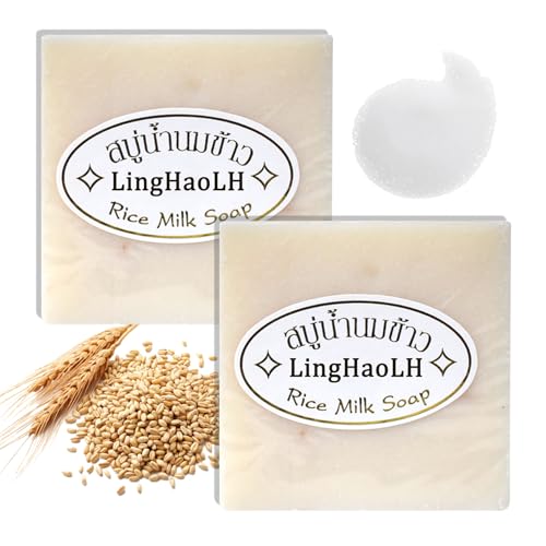 Rice Milk Bar Soap for Face & Body - Hydrating, Deep Cleansing, Oil Control
