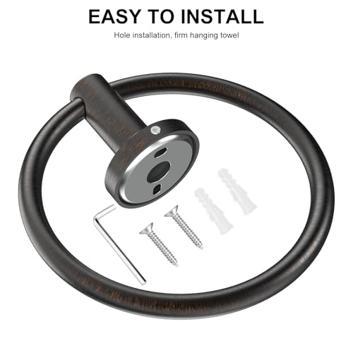 SetSail Oil Rubbed Bronze Towel Ring - Stainless Steel Bathroom Holder