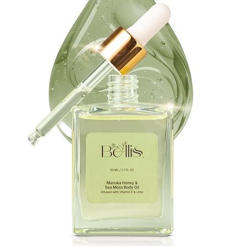 Hydrating Body Oil with Manuka Honey & Sea Moss - Nourishing Shower Oil, 1.7 fl oz