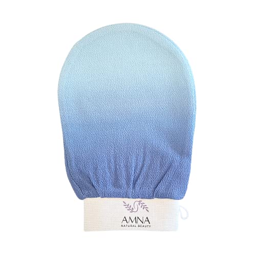 AMNA Natural Beauty Exfoliating Kessa Glove - Blue Gradient Viscose
