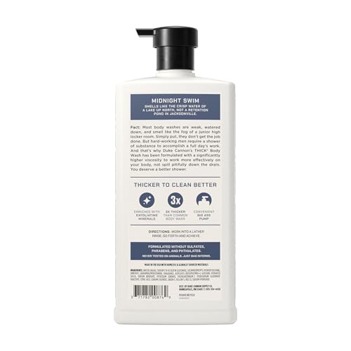 Duke Cannon THICK Body Wash - 30 fl oz, Midnight Swim Scent