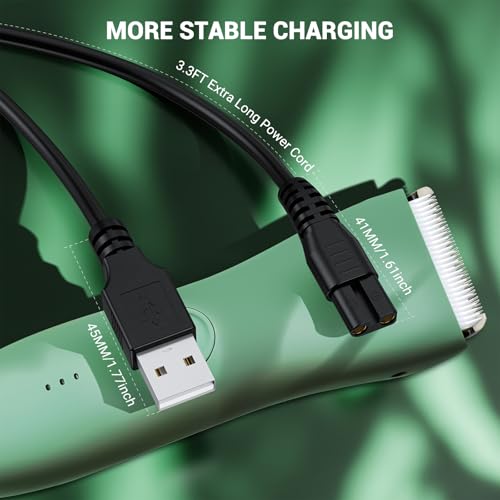 MEROM 3.3FT Charger for Meridian Grooming Electric Shaver