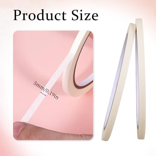 6 PCS White Nail Art Tape for DIY French Tip Manicure