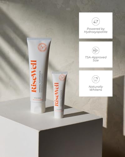 Travel Size Natural Toothpaste with Hydroxyapatite - Wild Mint 0.7oz