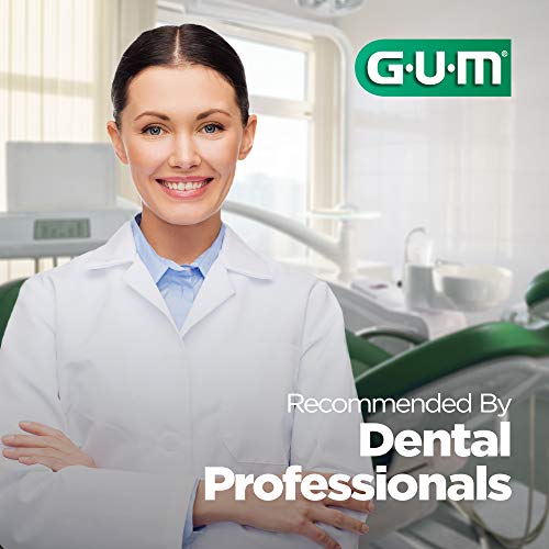 GUM Dual Action Tongue Cleaner Brush & Scraper for Fresh Breath