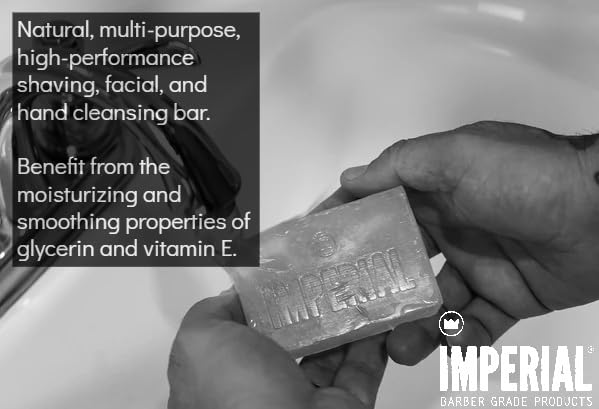 Imperial Barber Glycerin Shaving Soap with Vitamin E - 6.2 oz