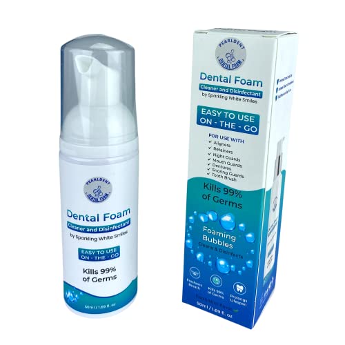 Pearldent Dental Foam Cleaner for Aligners, Retainers & Mouth Guards - 4 Month Supply