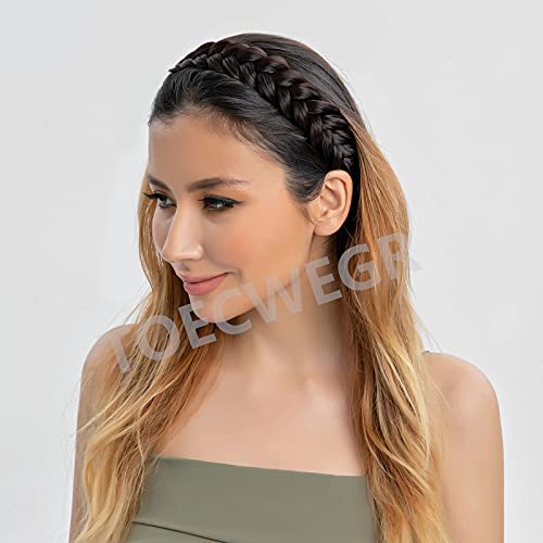 Women’s Synthetic Braided Headband Hair Accessory Wide Strand Wedding & Party Wear