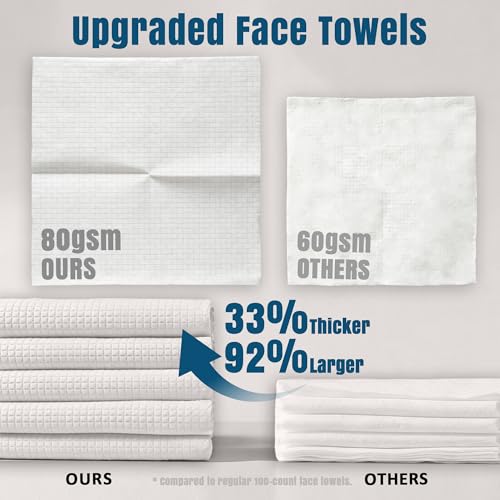 Ourmed Life Disposable Face Towels XL, Ultra Soft & Absorbent, 50
