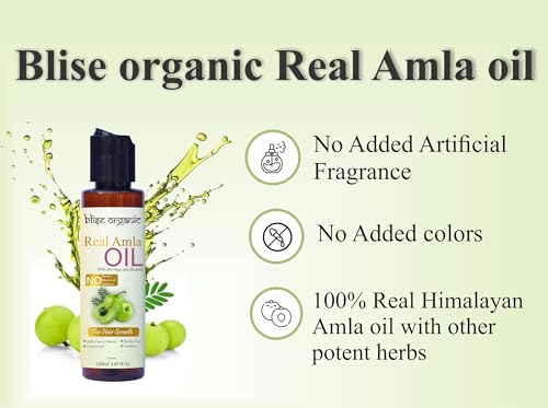 Blise Organic Amla Oil - 100% Pure Cold Pressed Hair & Skin Care