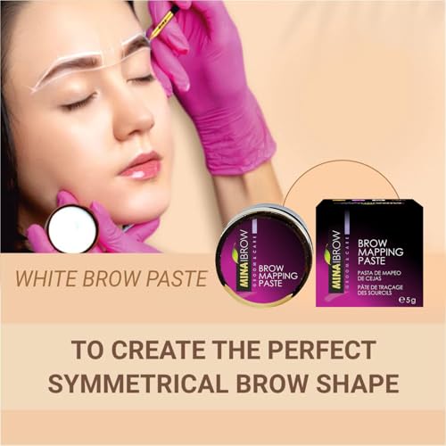 MinaiBrow Mina White Brow Paste 5g for Brow Mapping & Outline