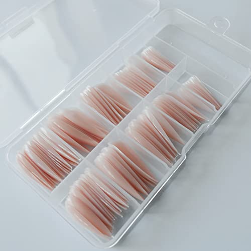 Lifextol Extra Long Nude Stiletto Press-On Nails 120pc Kit