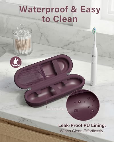 ProCase Plum Toothbrush Travel Case for Oral-B & Philips Sonicare