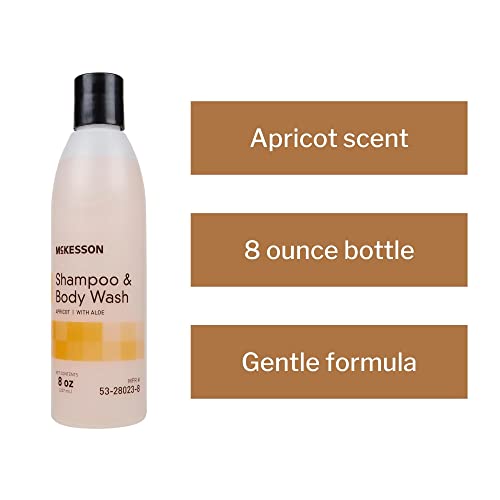 McKesson Aloe & Apricot Scent Body Wash & Shampoo 8 oz - Pack of 1