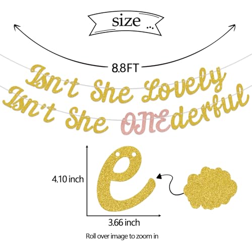 Isn't She Lovely ONEderful Banner | 1st Birthday Decorations