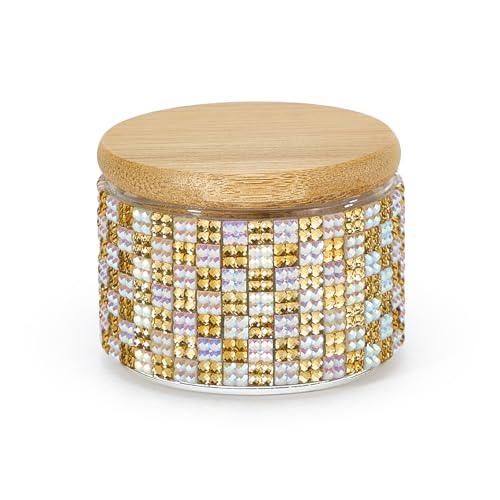 Bytimijoy Gold Nail Brush Washing Cup & Dappen Dish for Acrylic Nails, Glitter Storage