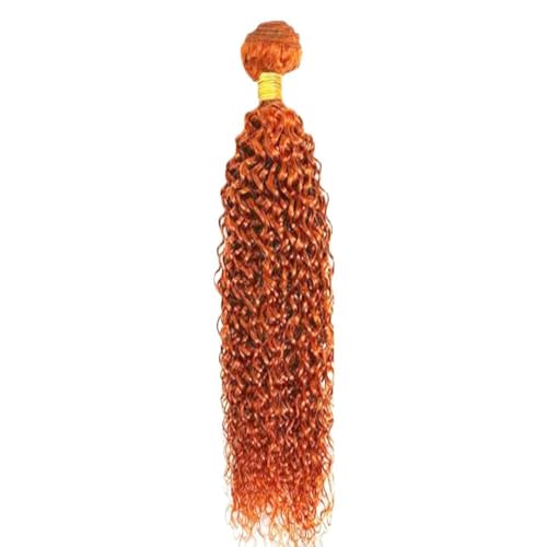 Ubinica Ginger Orange 12 Inch Human Hair Bundle - Jerry Curly Wave Virgin Brazilian