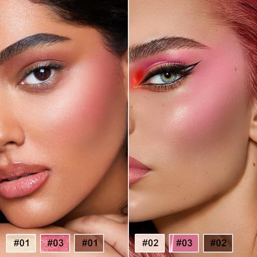 Meilury Double-Ended 6-Color Cream Contour Stick Kit with Highlighter, Blush & Bronzer - Set A