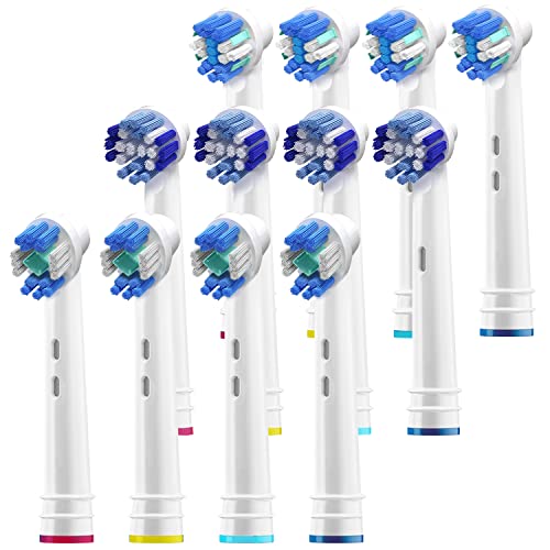Alayna Replacement Brush Heads for Oral-B Electric Toothbrushes, 12 Pack