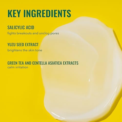 Good Molecules Yuzu Blemish Gel Cream 1oz Pack of 2 - Lightweight Salicylic Acid Moisturizer for Acne & Skin Clarity
