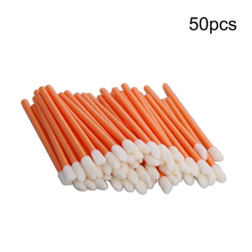 Utoolmart Orange Disposable Lip Gloss Wands, 50 Pcs – Lipstick Applicators
