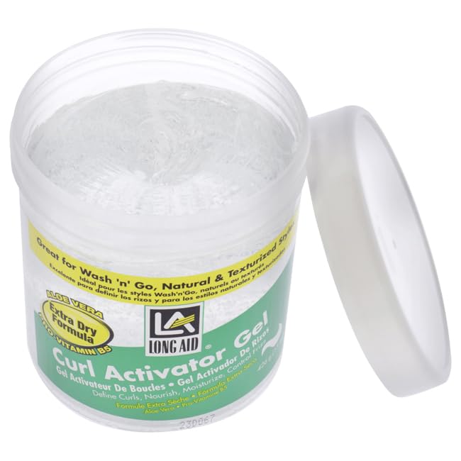 AmPro Long-Aid Activator Gel - Aloe Vera & Protein for Curls - 15 oz